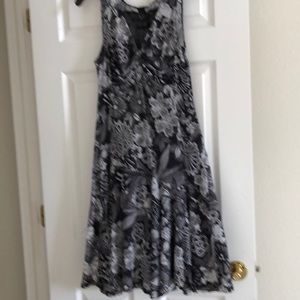 Desigual Black and White Floral Sleeveless Dress